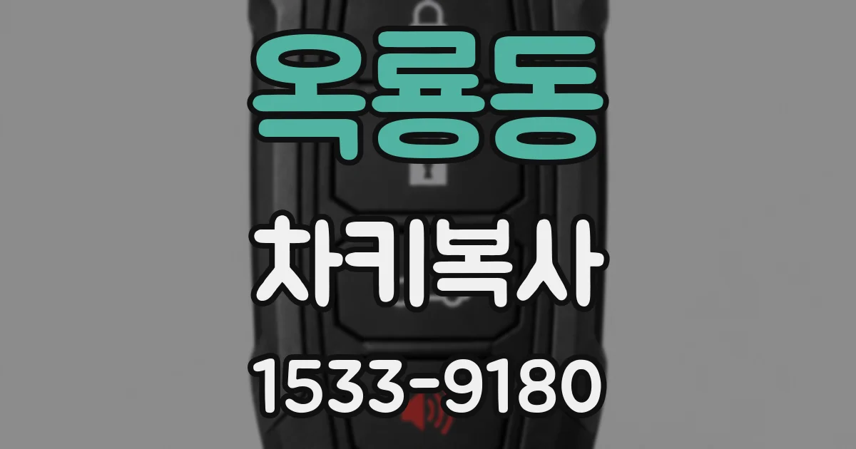 옥룡동 차키복사