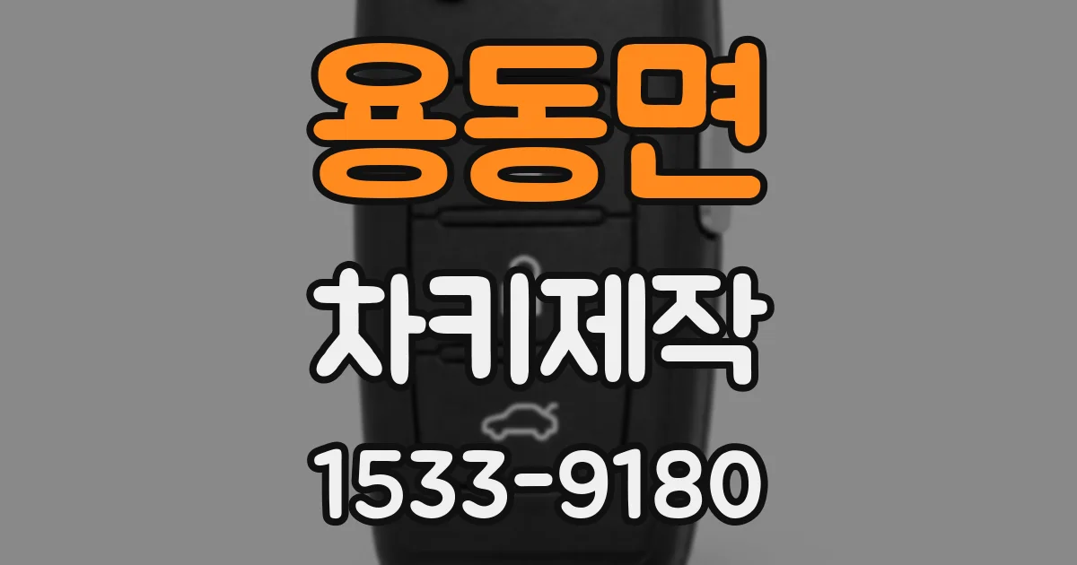 용동면 차키제작