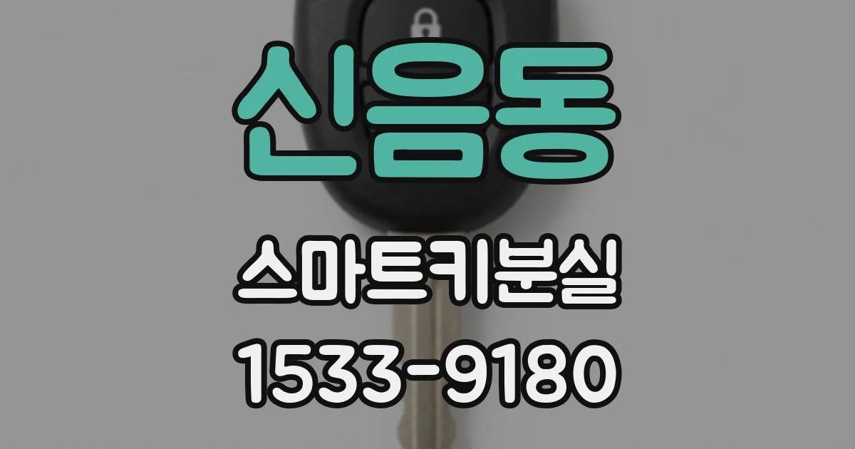 신음동 스마트키분실