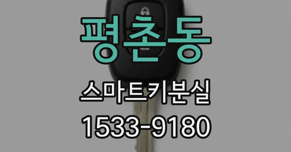 평촌동 스마트키분실