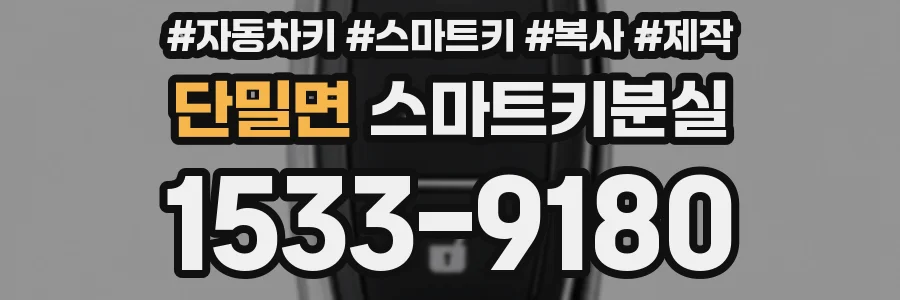 단밀면 스마트키분실