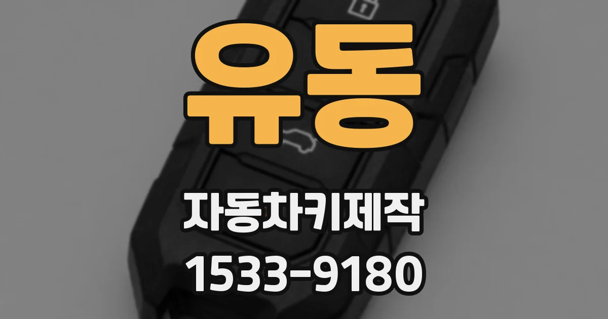 유동 자동차키제작