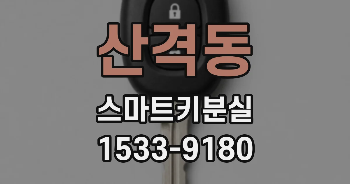 산격동 스마트키분실