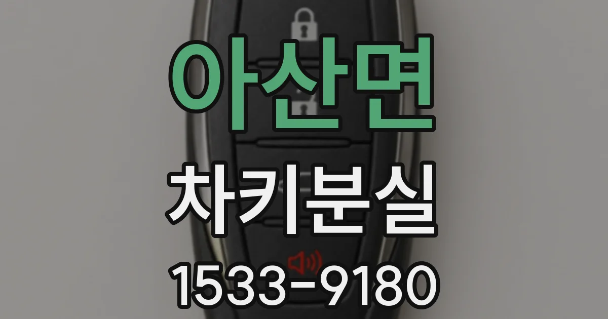 아산면 차키분실