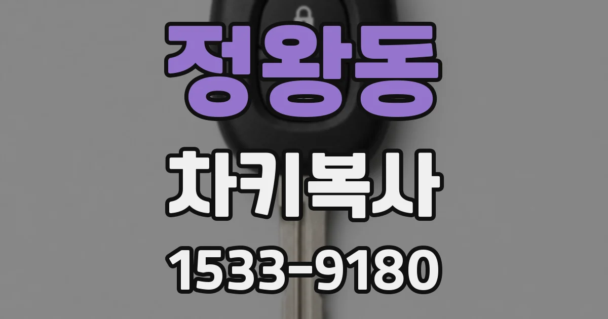 정왕동 차키복사