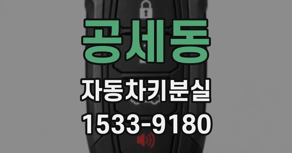 공세동 자동차키분실