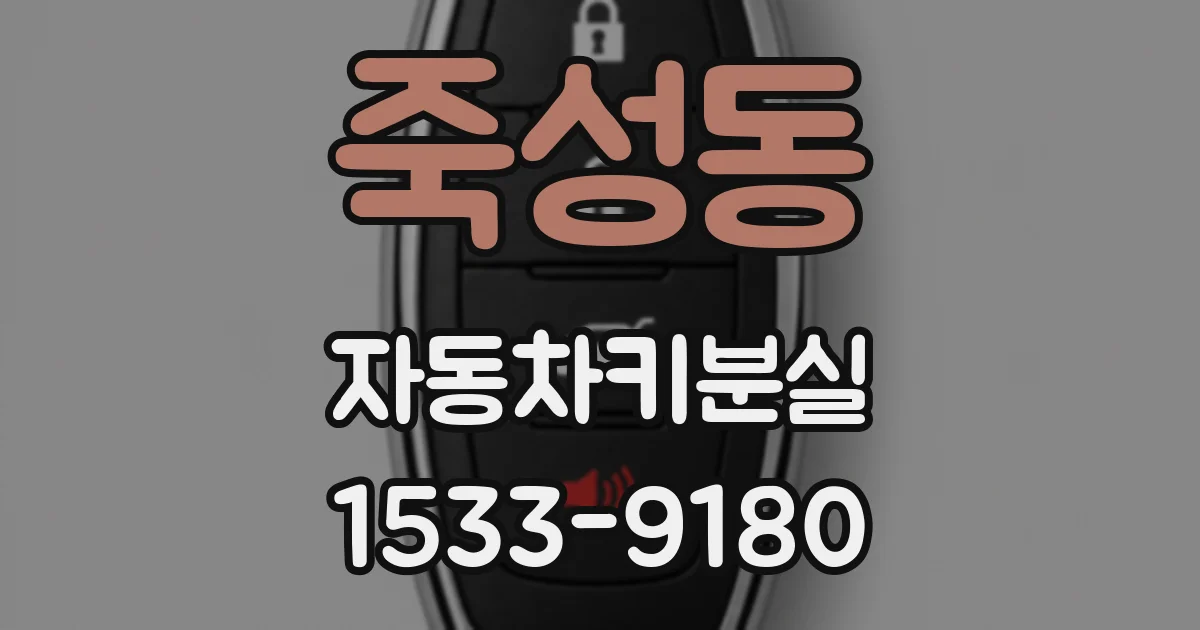 죽성동 자동차키분실