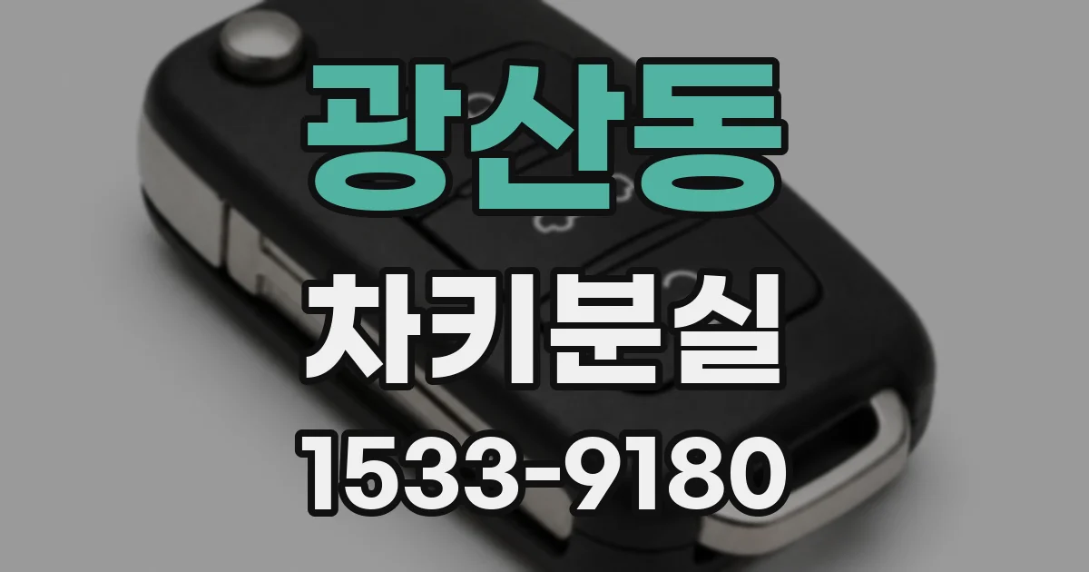 광산동 차키분실
