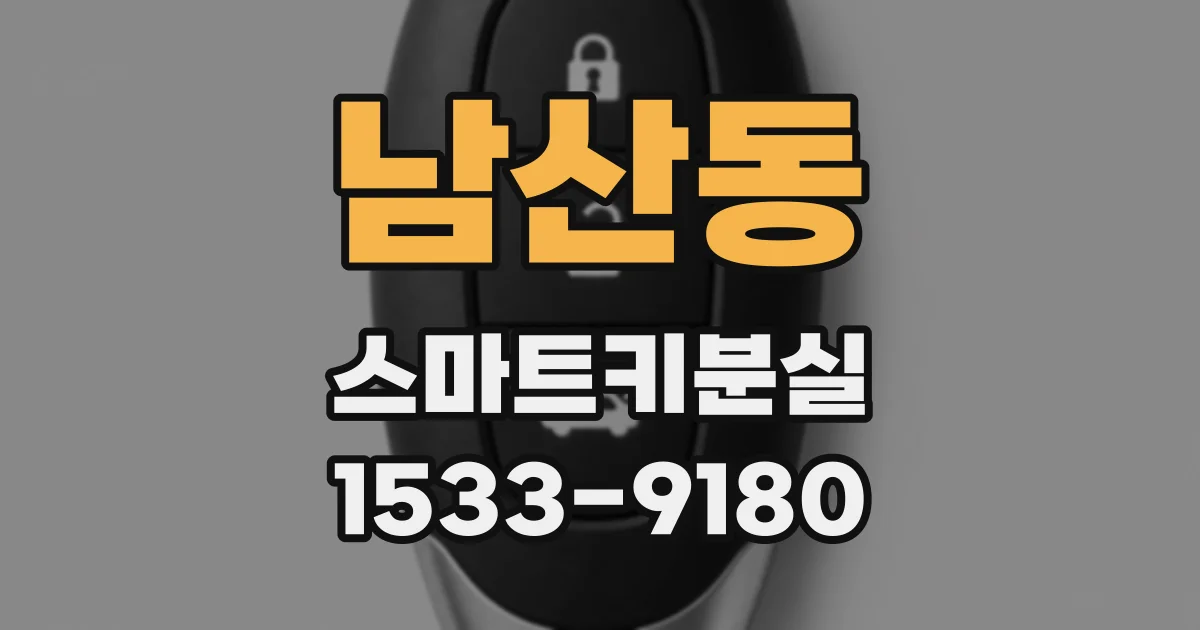 남산동 스마트키분실