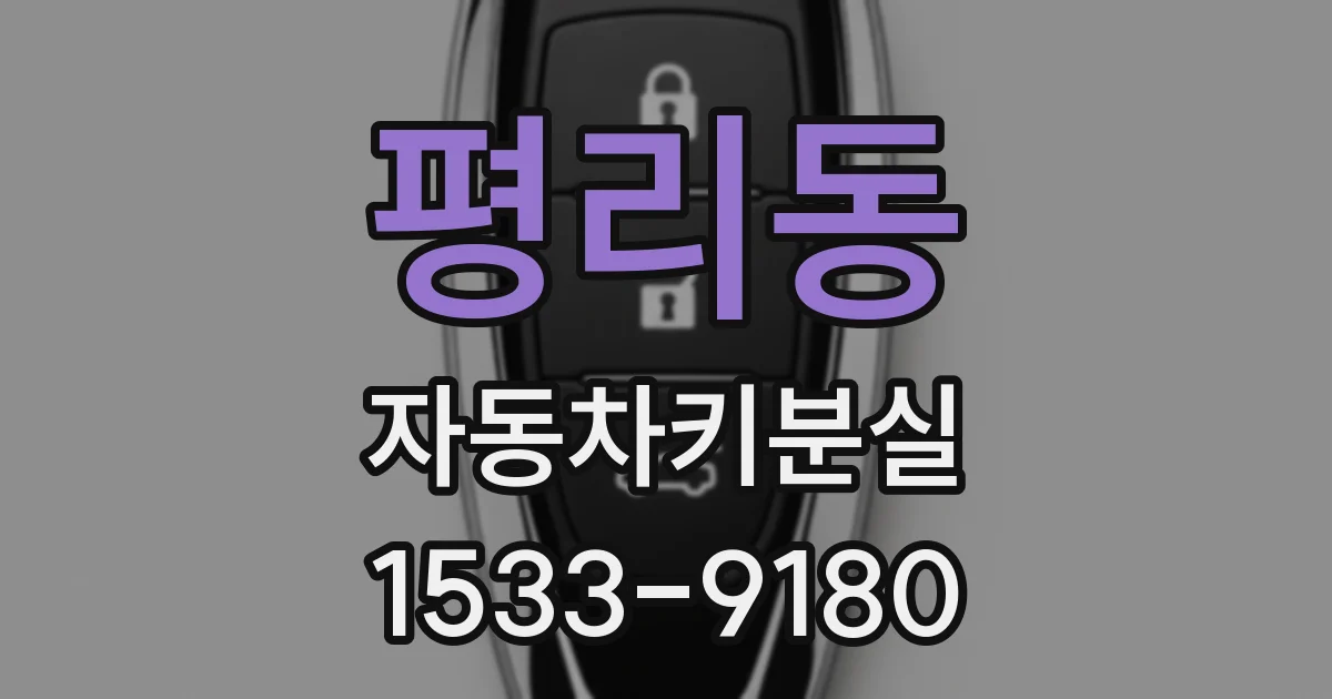 평리동 자동차키분실