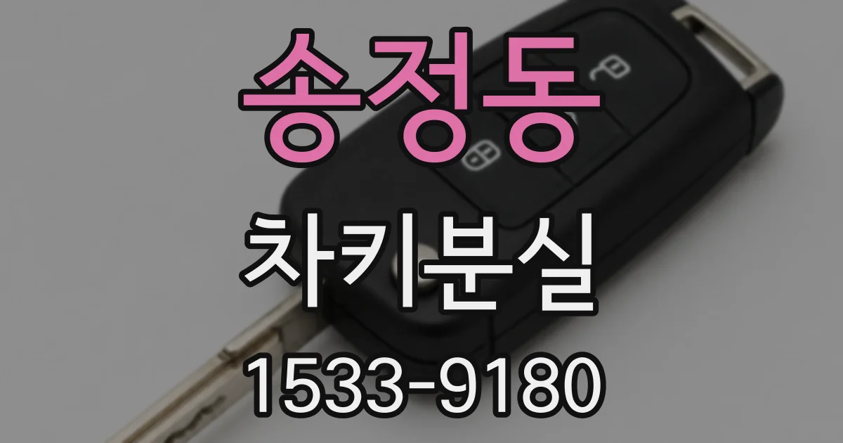 송정동 차키분실