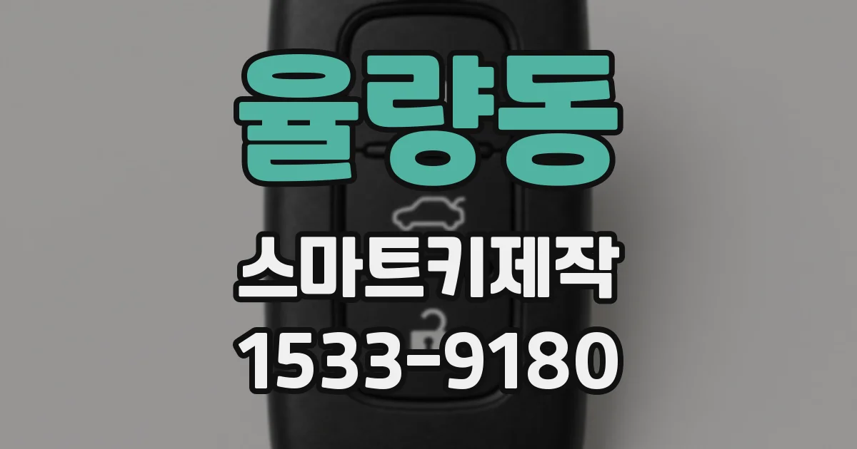 율량동 스마트키제작