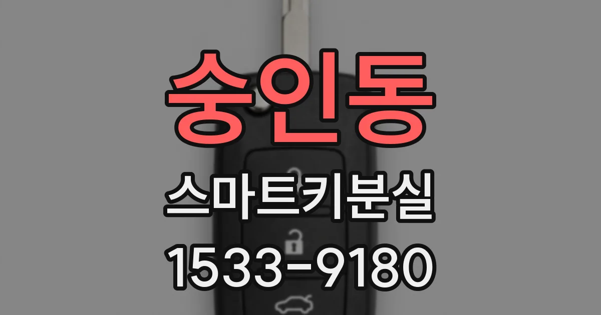 숭인동 스마트키분실