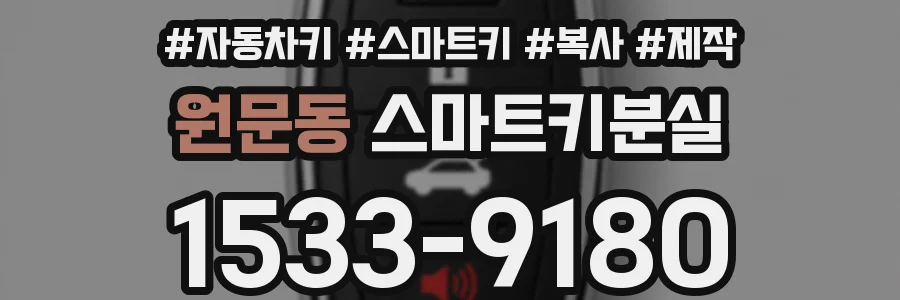 원문동 스마트키분실
