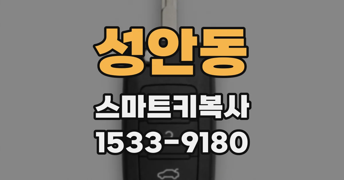 성안동 스마트키복사