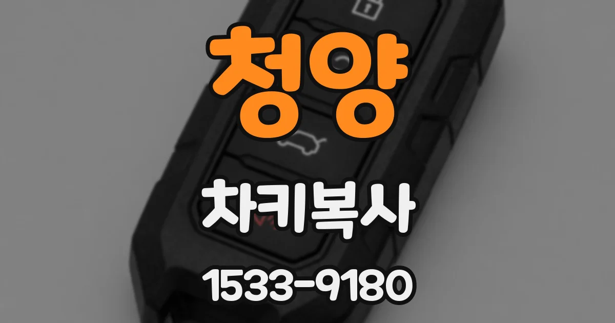 청양 차키복사
