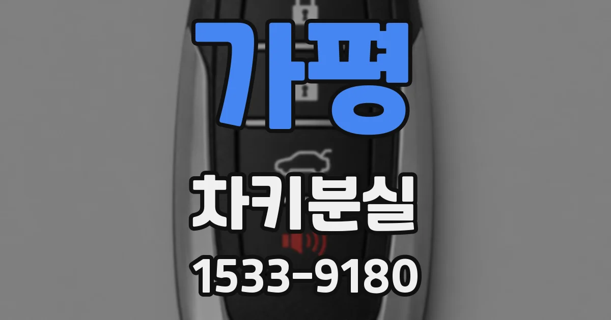 가평 차키분실