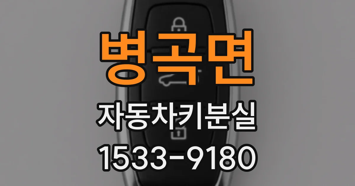 병곡면 자동차키분실