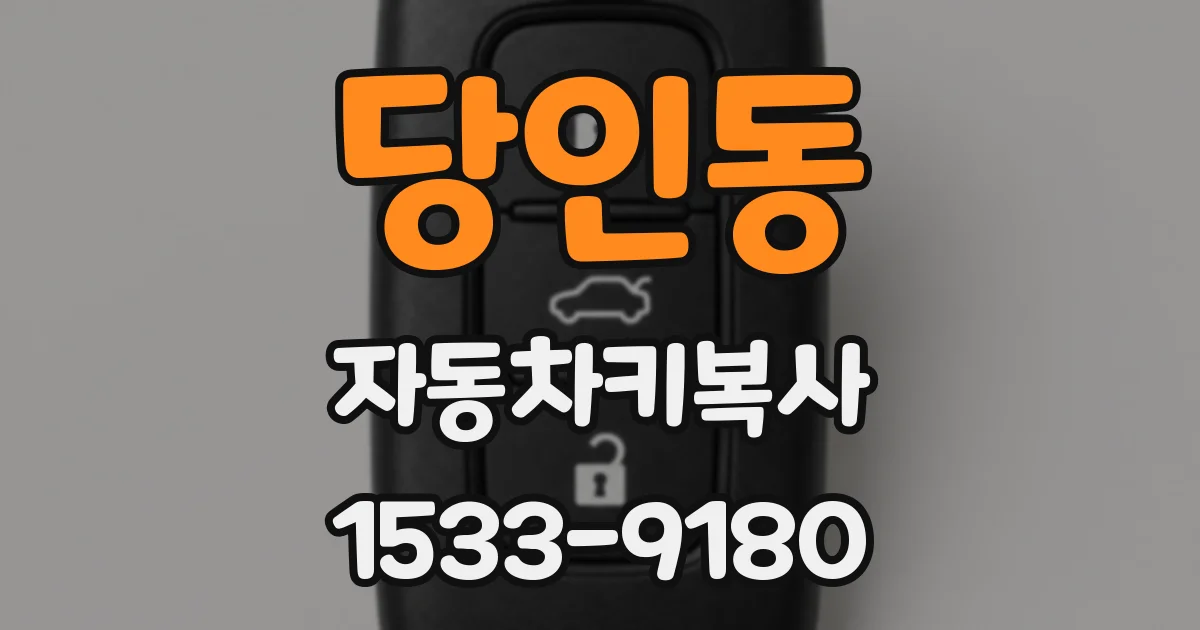 당인동 자동차키복사