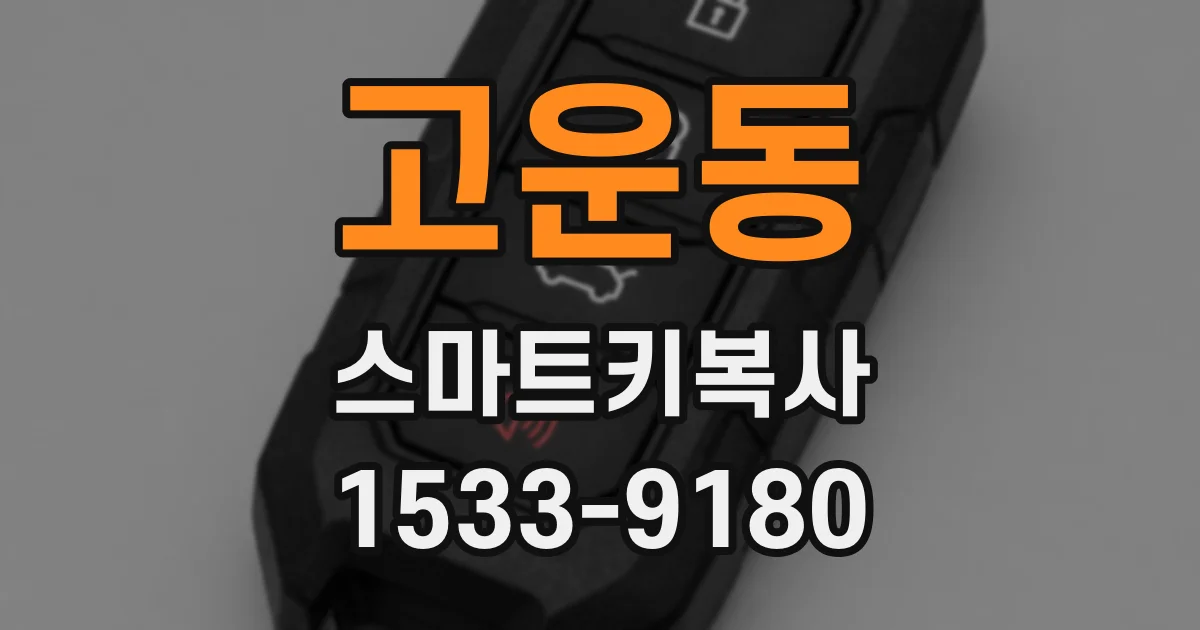 고운동 스마트키복사