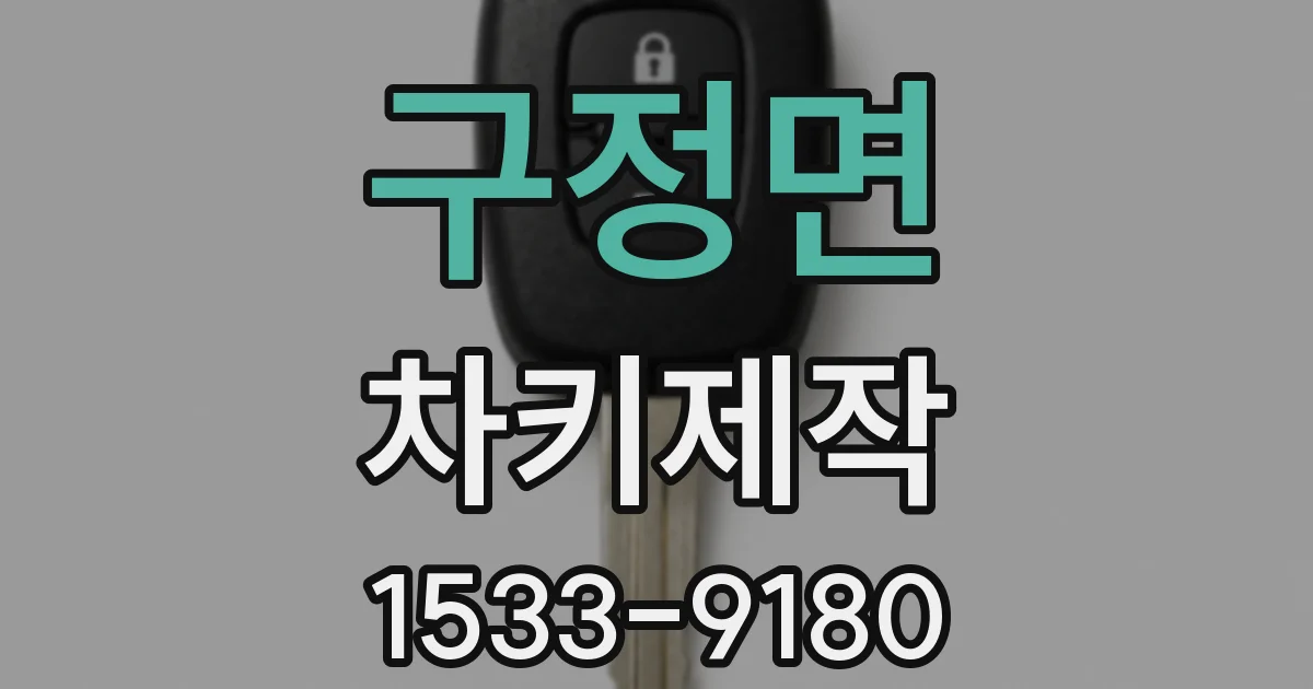 구정면 차키제작
