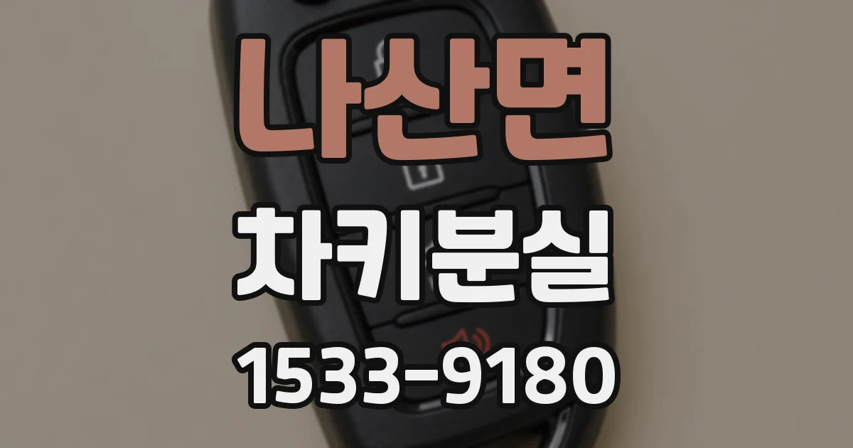 나산면 차키분실