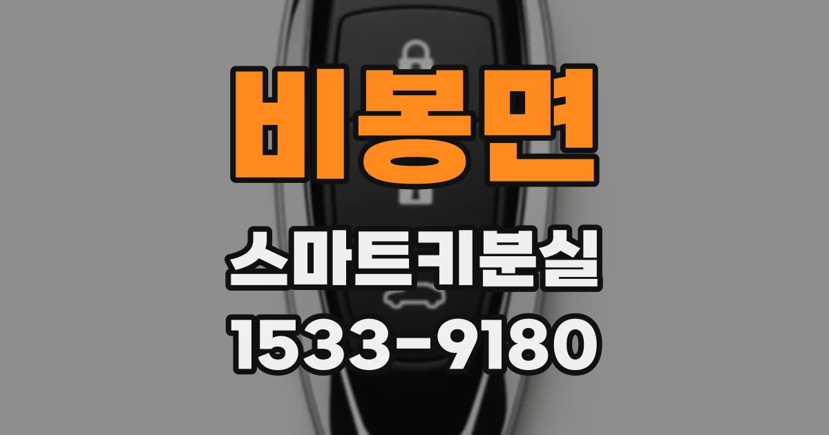 비봉면 스마트키분실