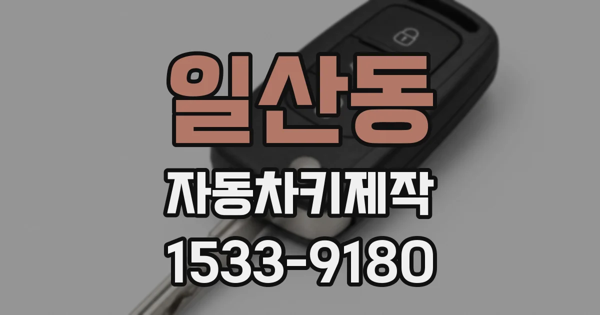일산동 자동차키제작