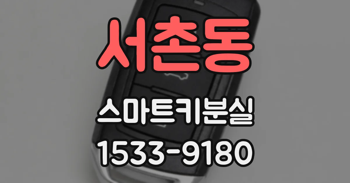 서촌동 스마트키분실