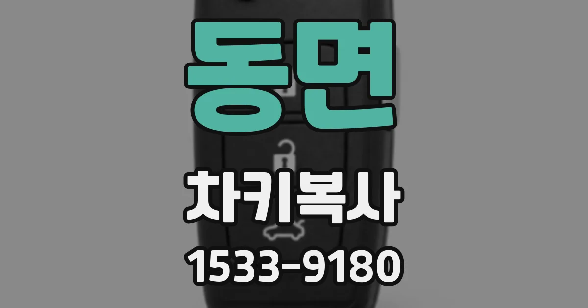 동면 차키복사