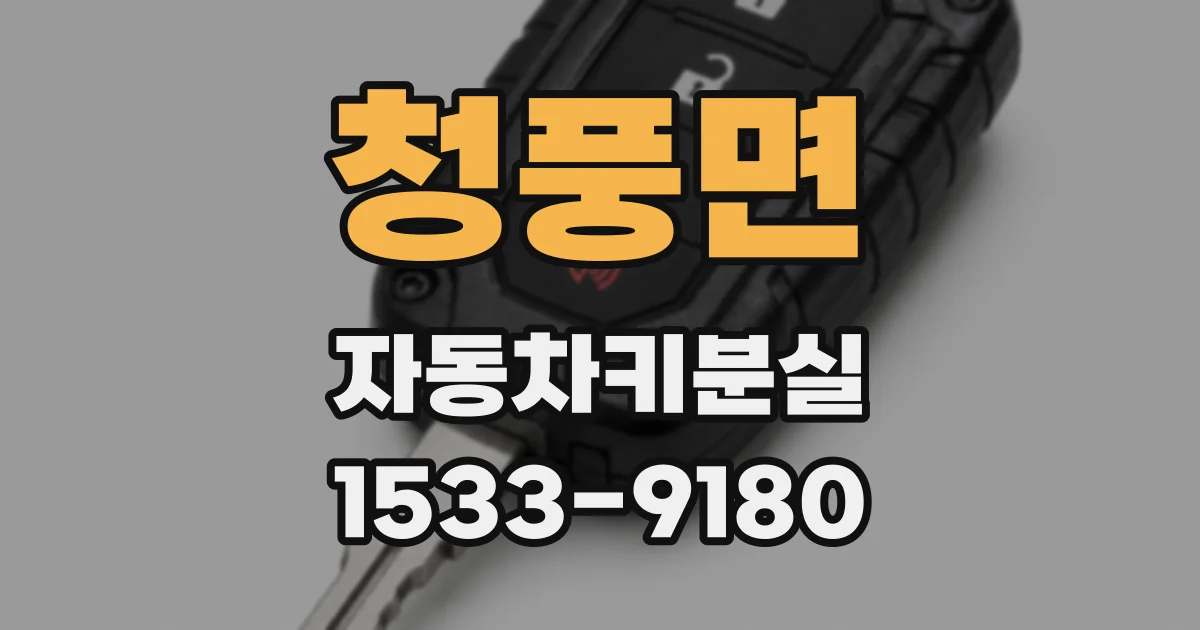 청풍면 자동차키분실