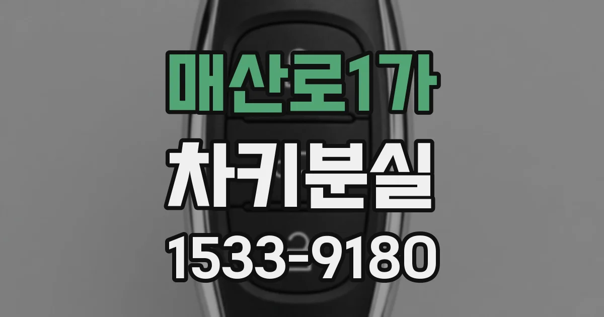 매산로1가 차키분실