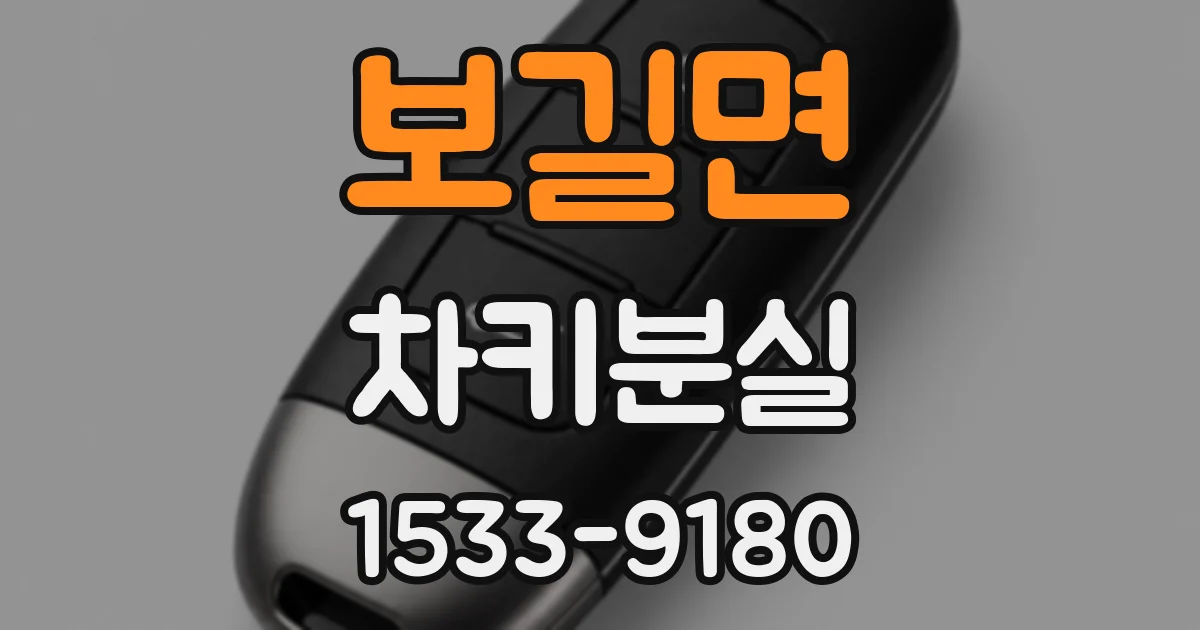 보길면 차키분실