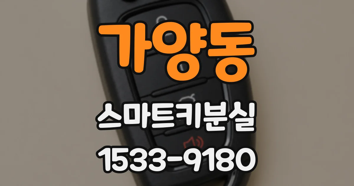 가양동 스마트키분실