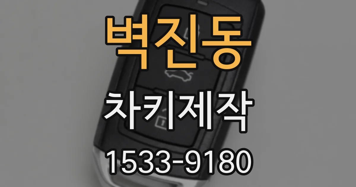 벽진동 차키제작