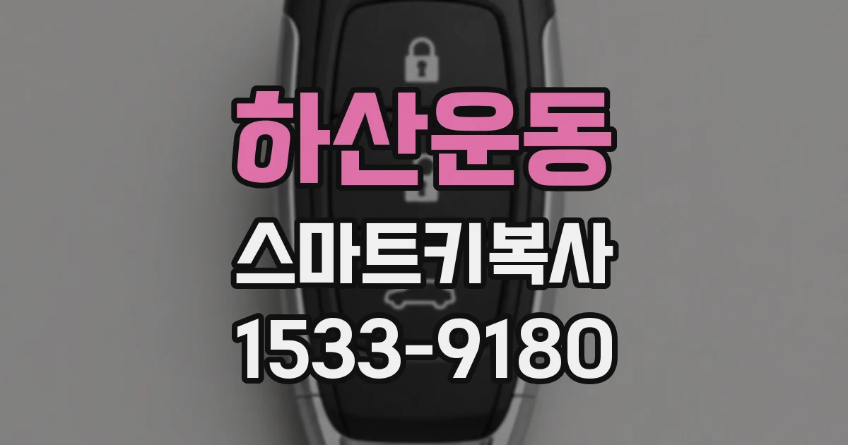 하산운동 스마트키복사