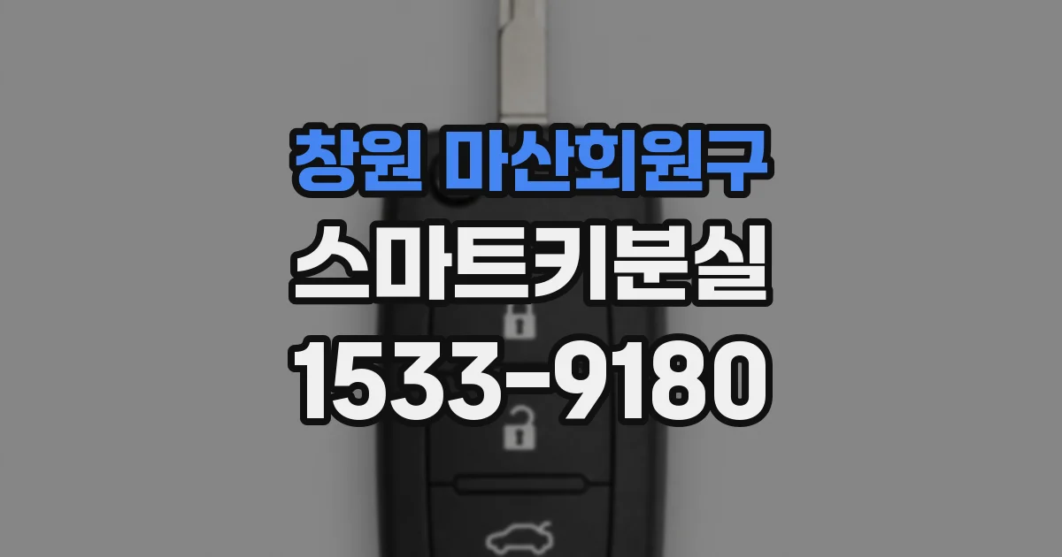 창원 마산회원구 스마트키분실