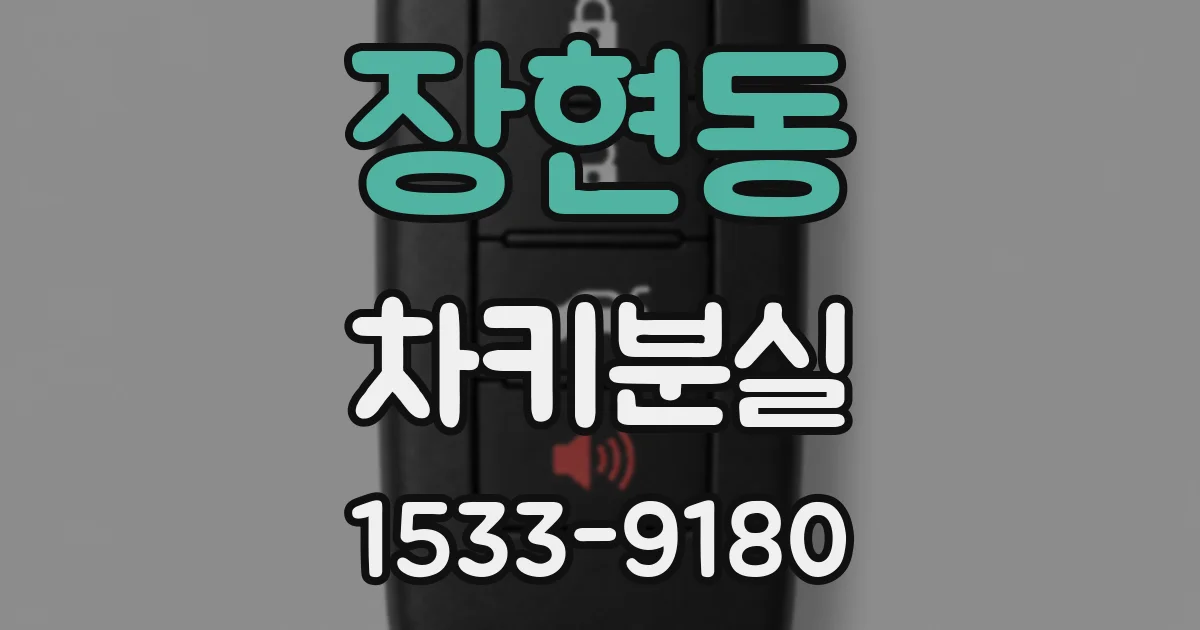 장현동 차키분실