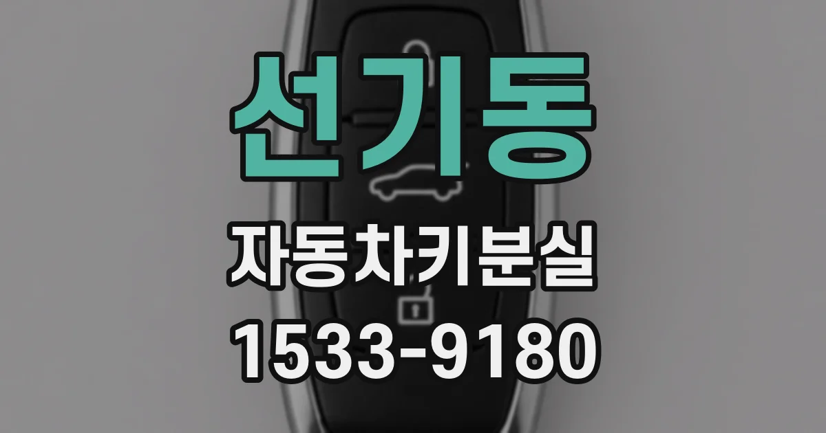 선기동 자동차키분실