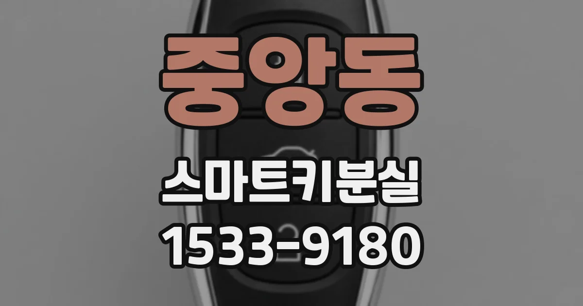 중앙동 스마트키분실