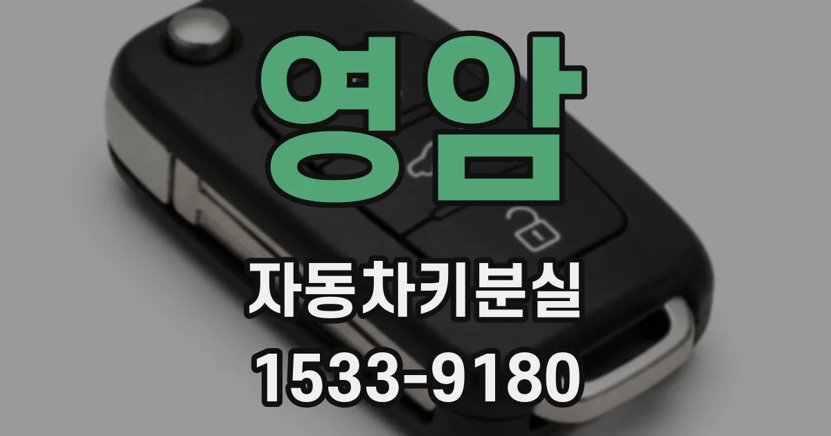 영암 자동차키분실