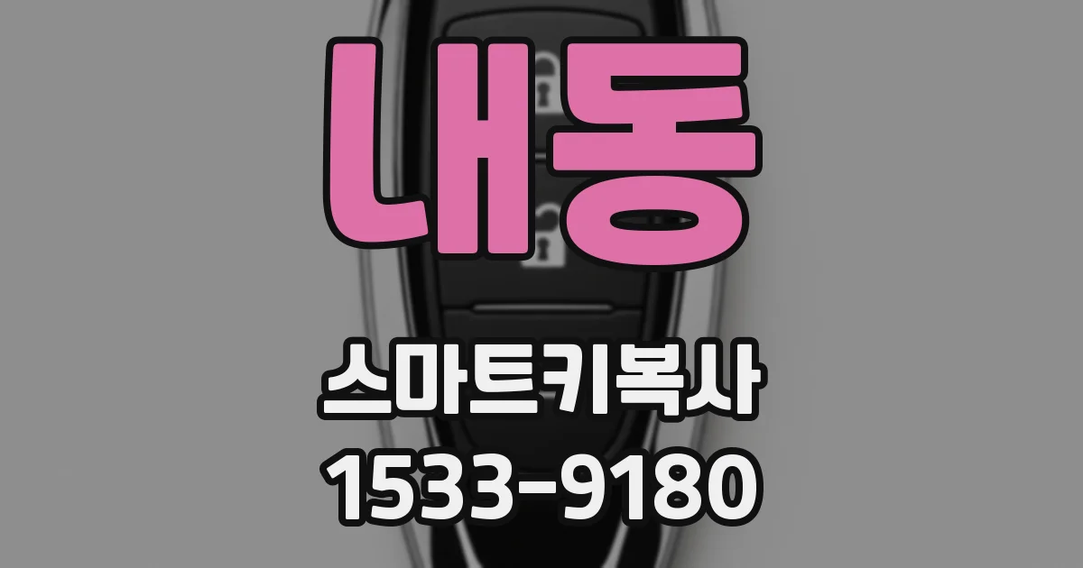 내동 스마트키복사