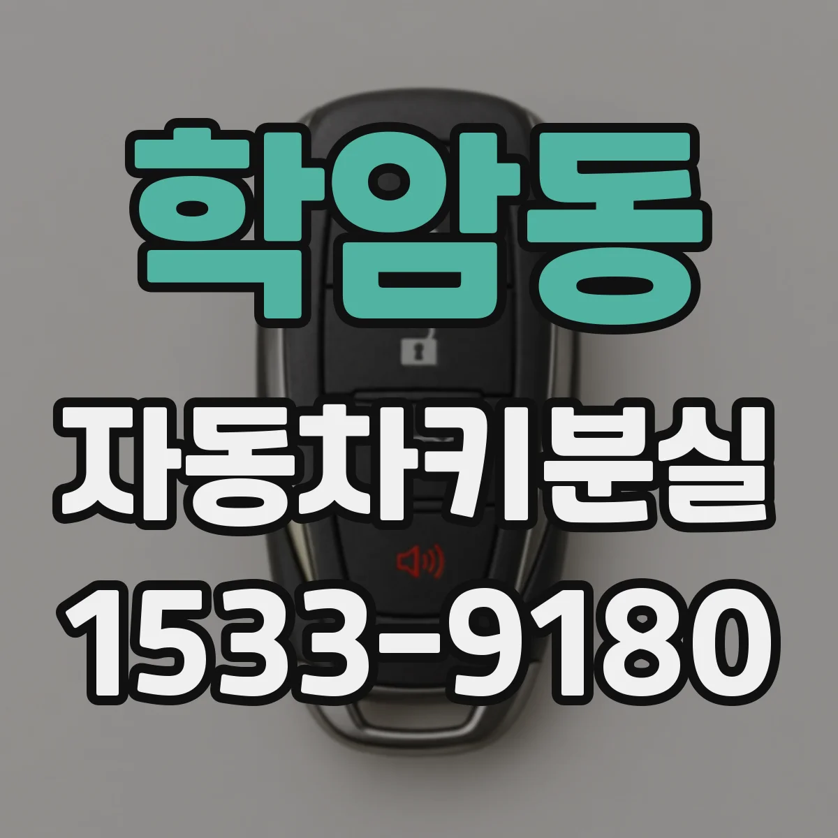 학암동 자동차키분실