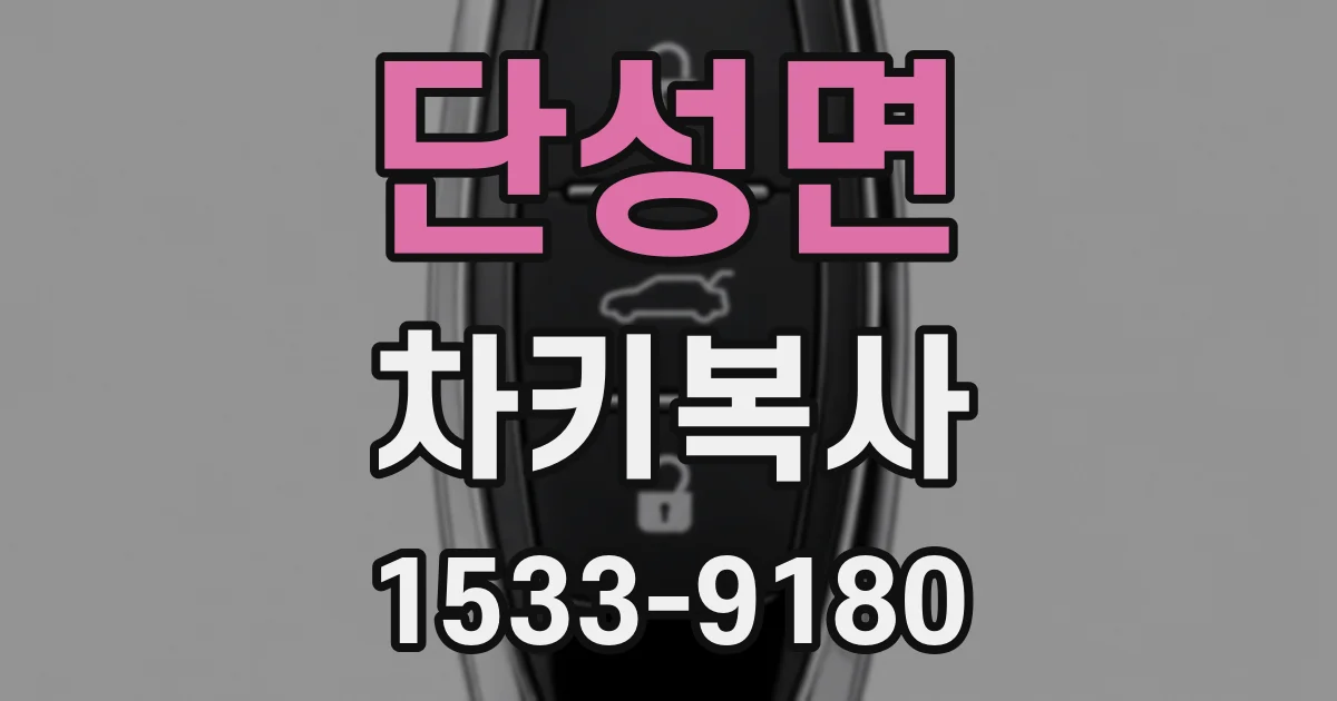 단성면 차키복사