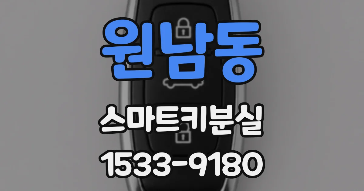 원남동 스마트키분실