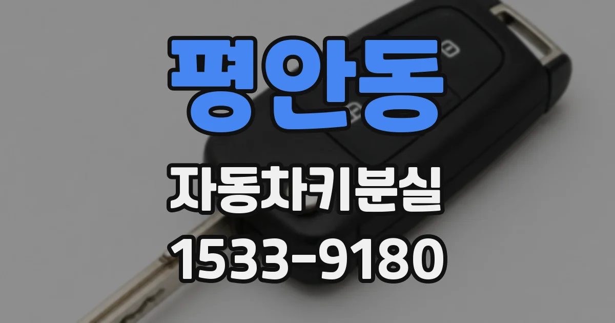 평안동 자동차키분실