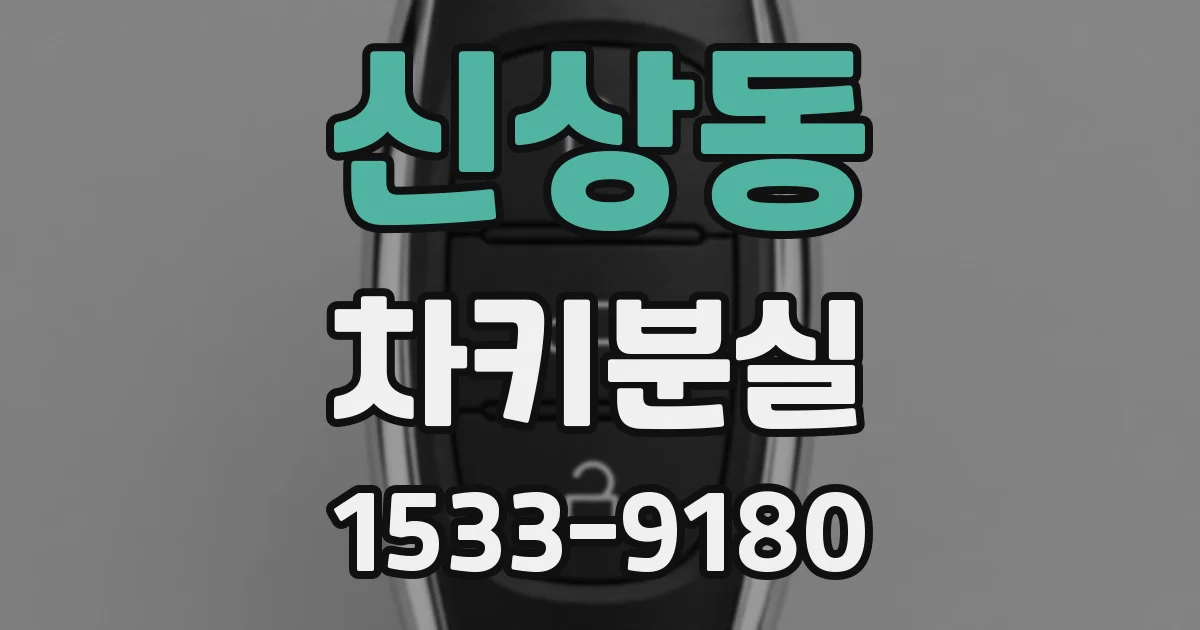 신상동 차키분실