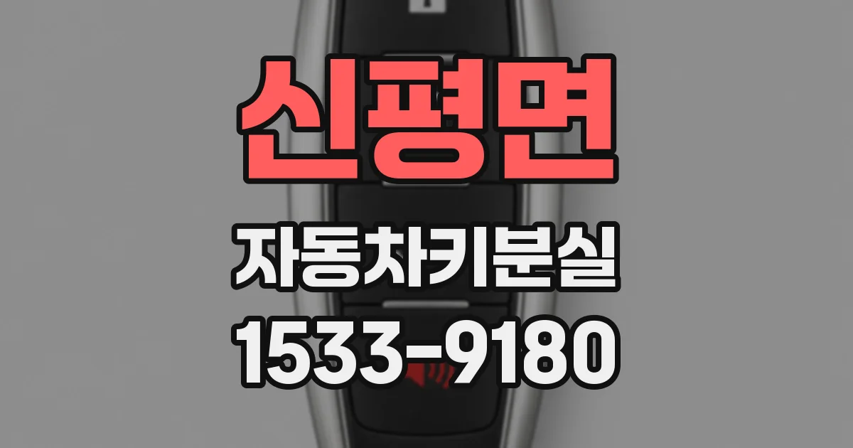 신평면 자동차키분실