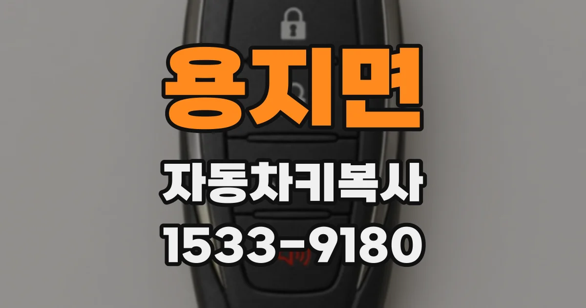 용지면 자동차키복사