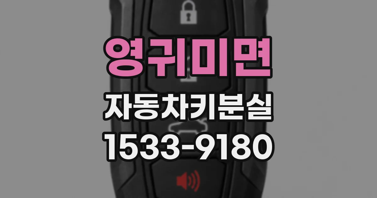 영귀미면 자동차키분실